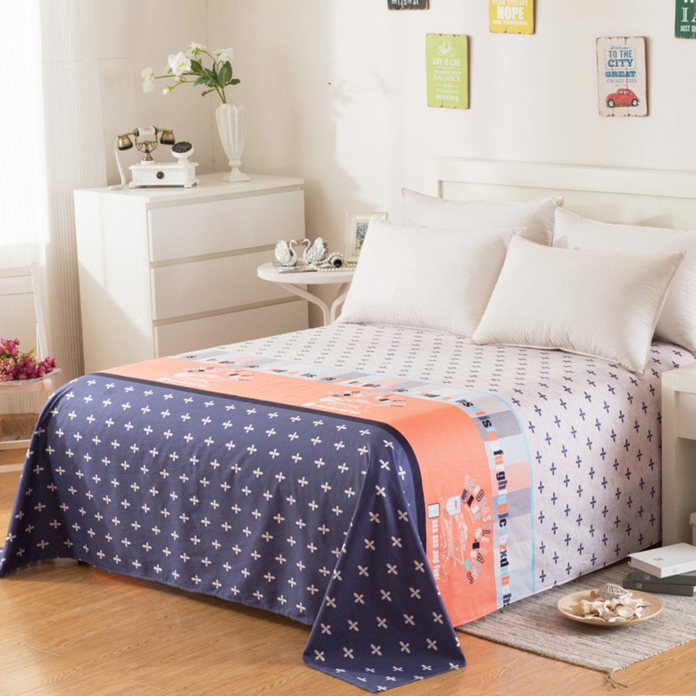 Draps en coton contre la chaleur en dortoir : cartoon 120x230cm