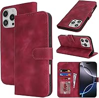 Vista 53 de Funda tipo cartera para iPhone XR con tarjetero para iPhone Xr para mujeres y hombres, ranuras para tarjetas de piel sintética con hebilla Oro Rosa