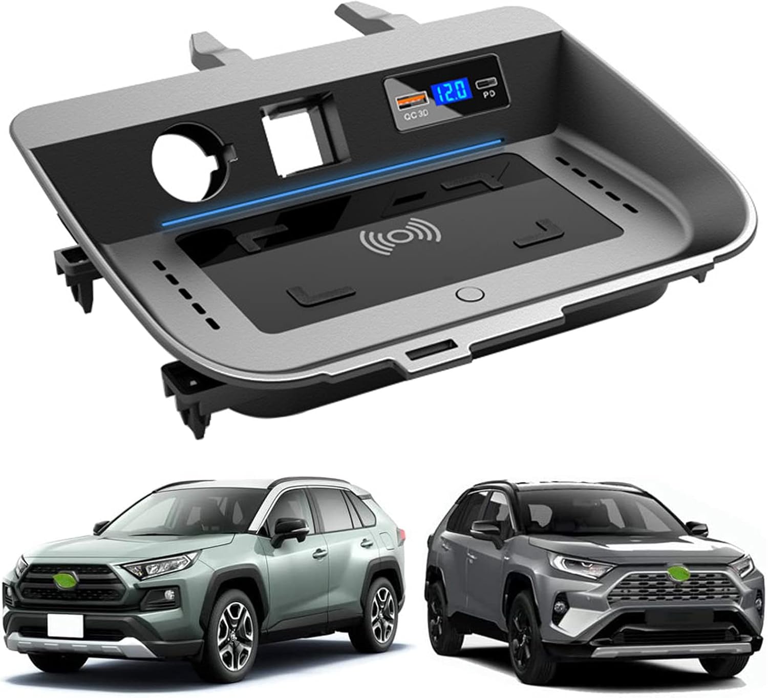 RAV4 Car Wireless Phone Charger, Car Wireless Charger, for