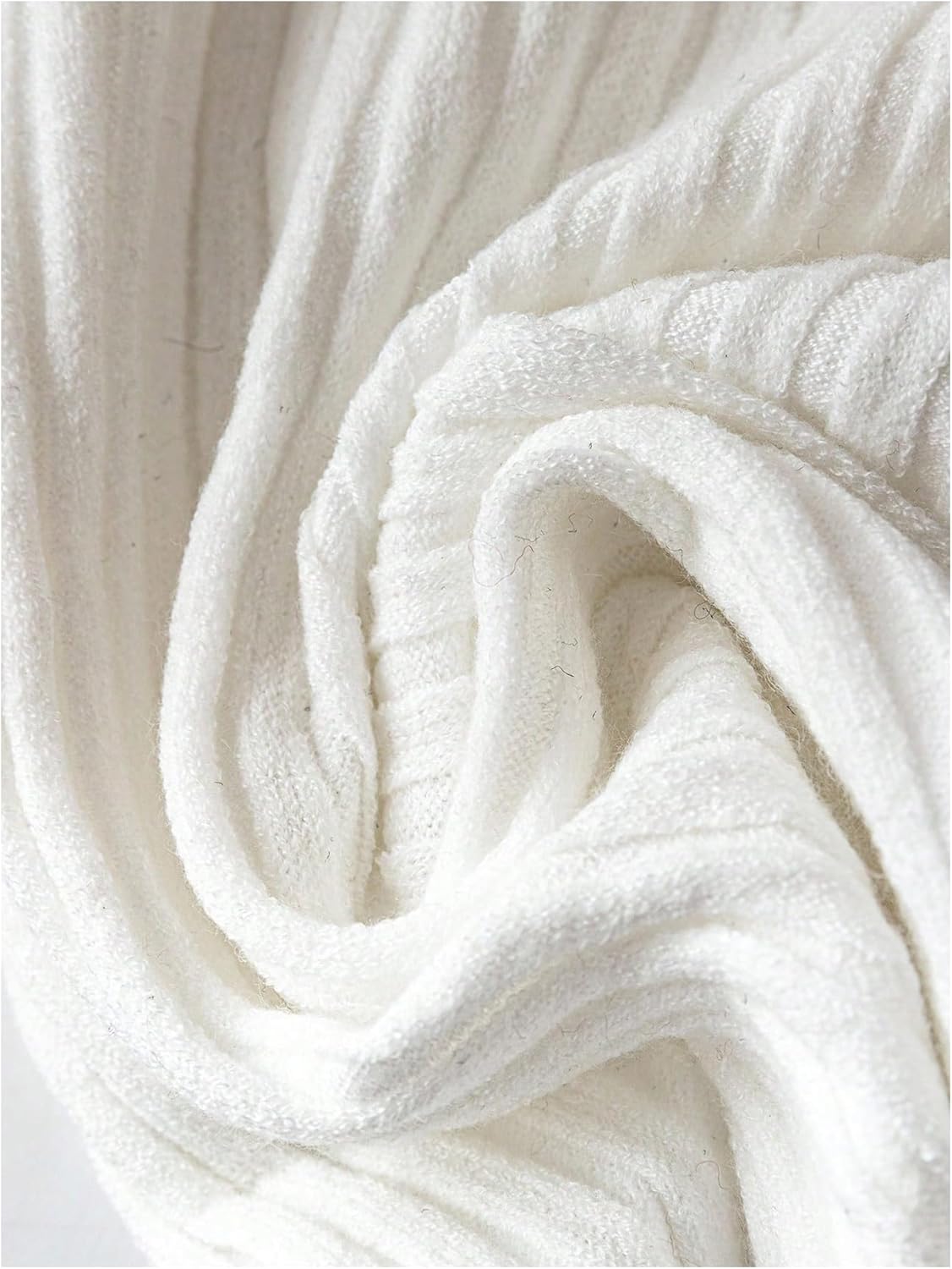 Verdusa Women's Old Money Short Sweater Wrap Slit Pullovers Fall Rib Knit Tops - Image 4