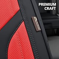 Vista 6 de Coverado Juego completo de fundas de asiento, fundas universales de asiento de 5 asientos para automóviles, cojines de asiento de automóvil