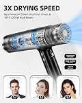 DORISILK Dual Voltage Hair Dryer for International Travel,1875W Professional Hair Dryer 160000 RPM Brushless ,Ionic Blow Dryer with Hair Diffuser for Curly Hair,