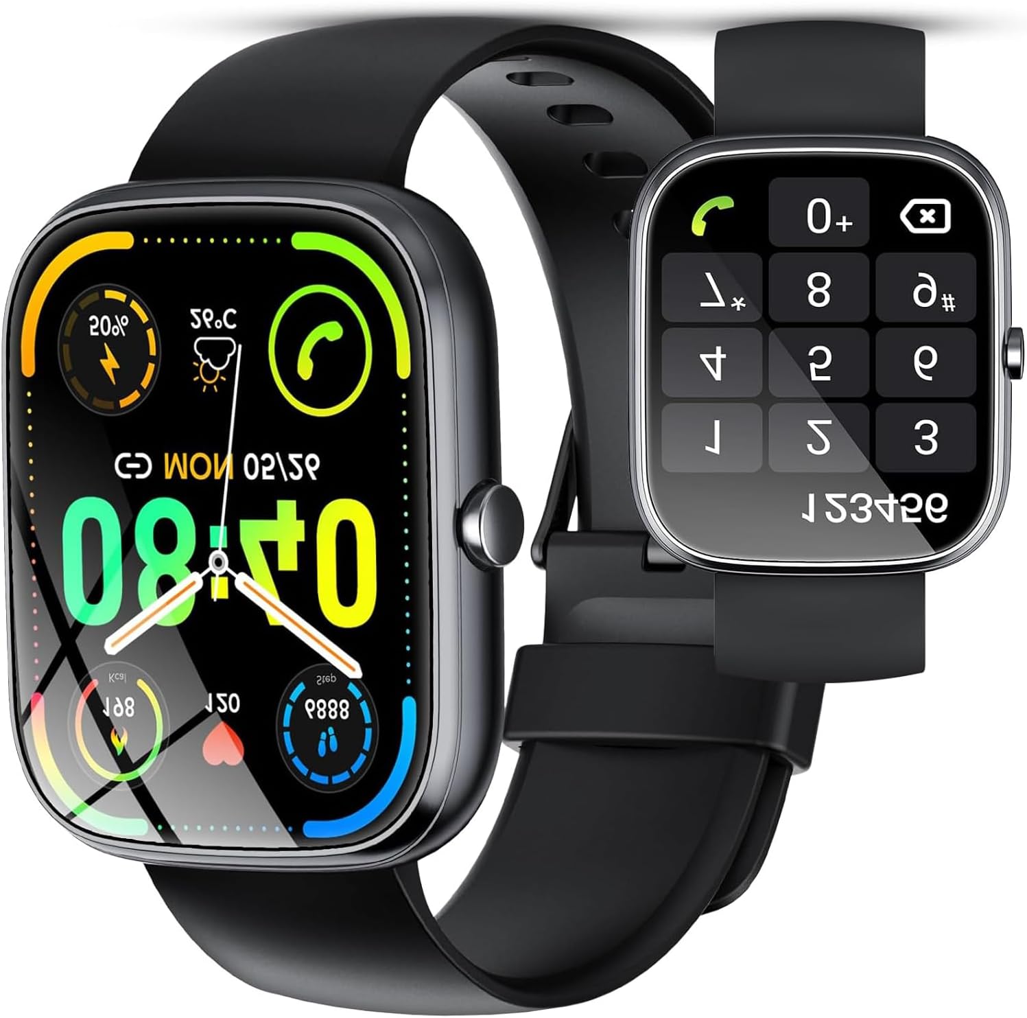 Smart Watch for Men Women (Answer/Make Calls), IP68 Waterproof, 115+ Sports Activity Trackers with Pedometer, Fitness Watch for Android/iOS