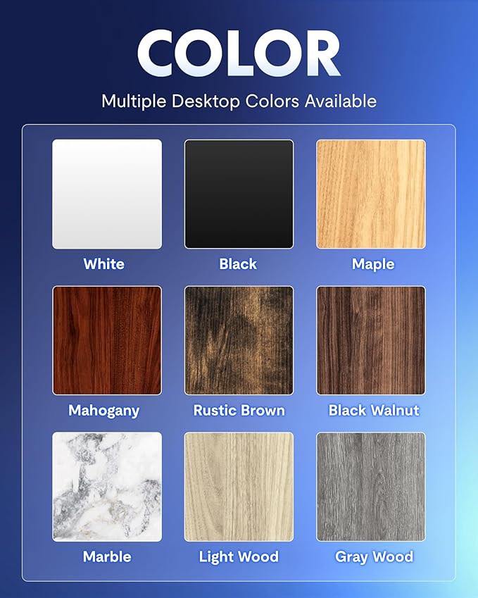 Escritorio Ajustable Eléctrico Standing Desk 122x61cm Negro miniatura 9