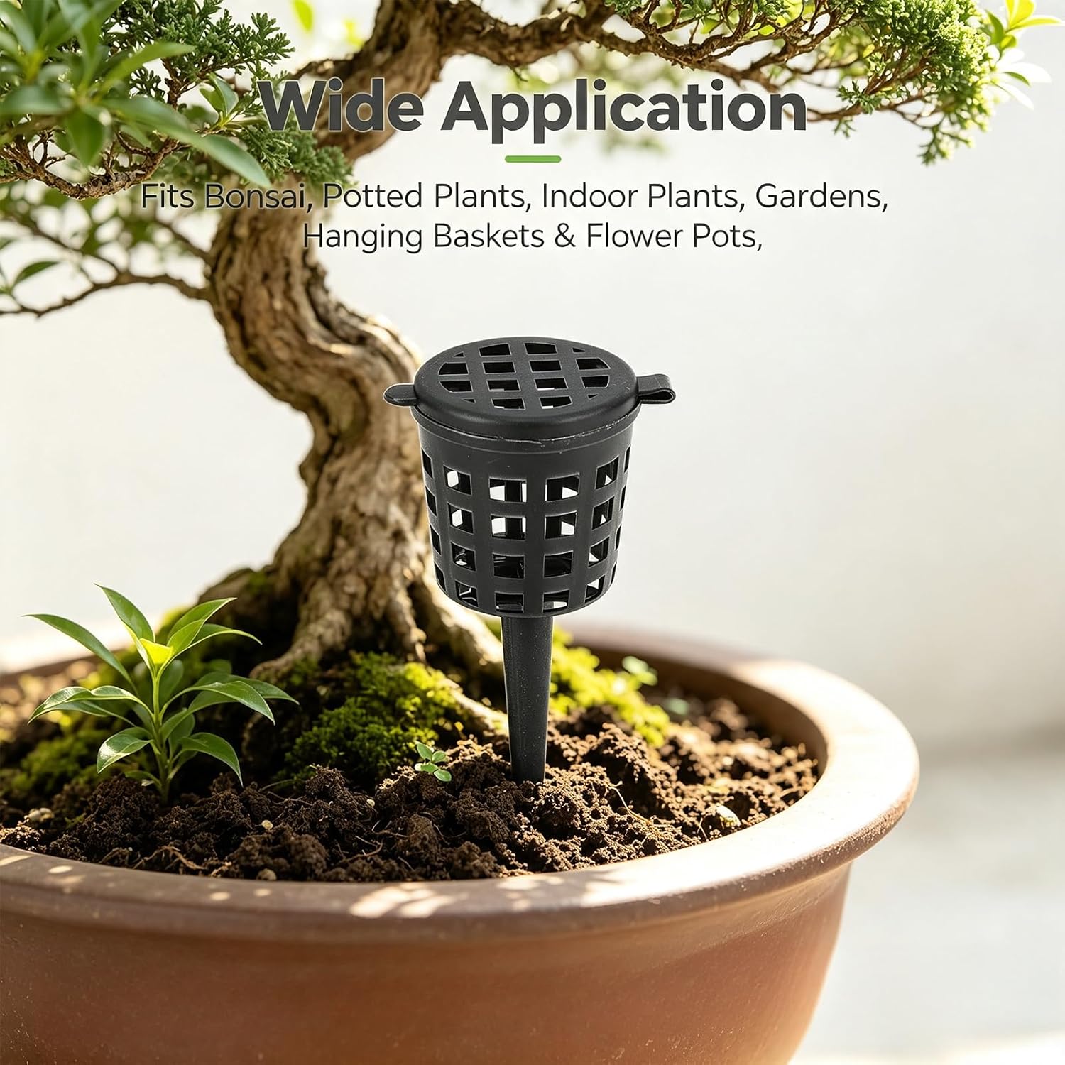 100PCS Fertilizer Mesh Baskets, Garden Nursery Pots, Portable Planting Nutrition Cups Fertilizer Box with Lid for Osmocote Orchid Bonsai Flower Plant, 0.8×2inch image 5