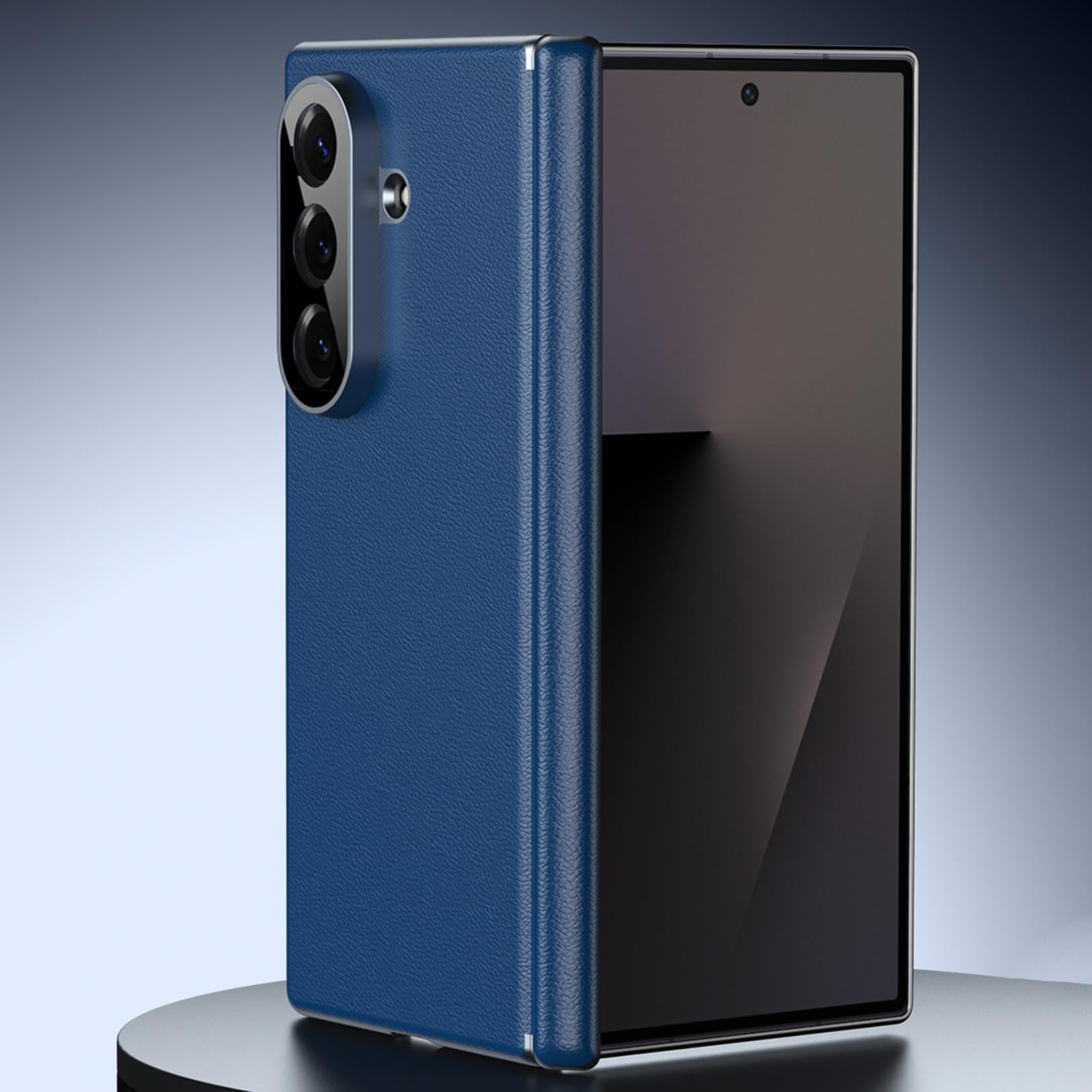 Leder Hülle Für Samsung Galaxy Z Fold 8 Ultra, Scharnier Fallschutz | Leichte Und Dünne Geschäftlich Haltbarkeit Handyhülle Für Männer Und Frauen,Rot,Fold 8 Ultra