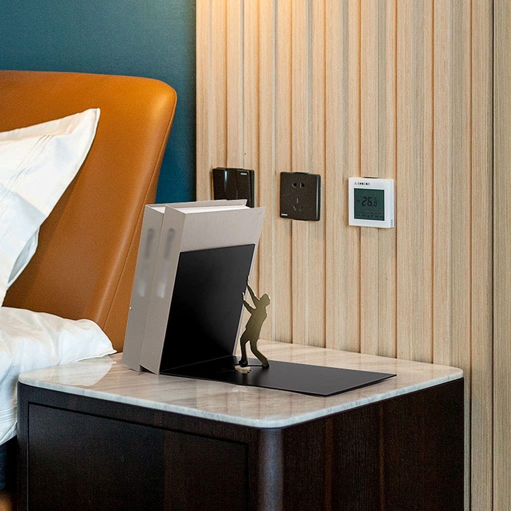 HASMI Schreibtisch deko Modern minimalistischer kreativer Abstrakter Charakter-Metall-Buch-Buchungsraum-Dekoration weiche Outfit-Büro-Desktop-Möbel Decoración del hogar