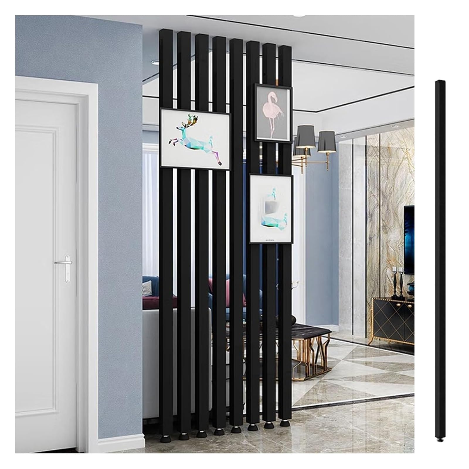 Lattes Divi de 165 cm : stopper les regards indiscrets dans votre bureau