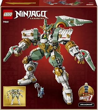 LEGO NINJAGO Lloyd'un Titan Robotu 15. Yıl Dönümü 71860-14 Yaş ve Üzeri Çocuklar için Lloyd, Grimfax, Buz Elementi Ustası Minifigürleri İçeren Yaratıcı Oyuncak Yapım Seti, Hediye Fikri (1293 Parça)