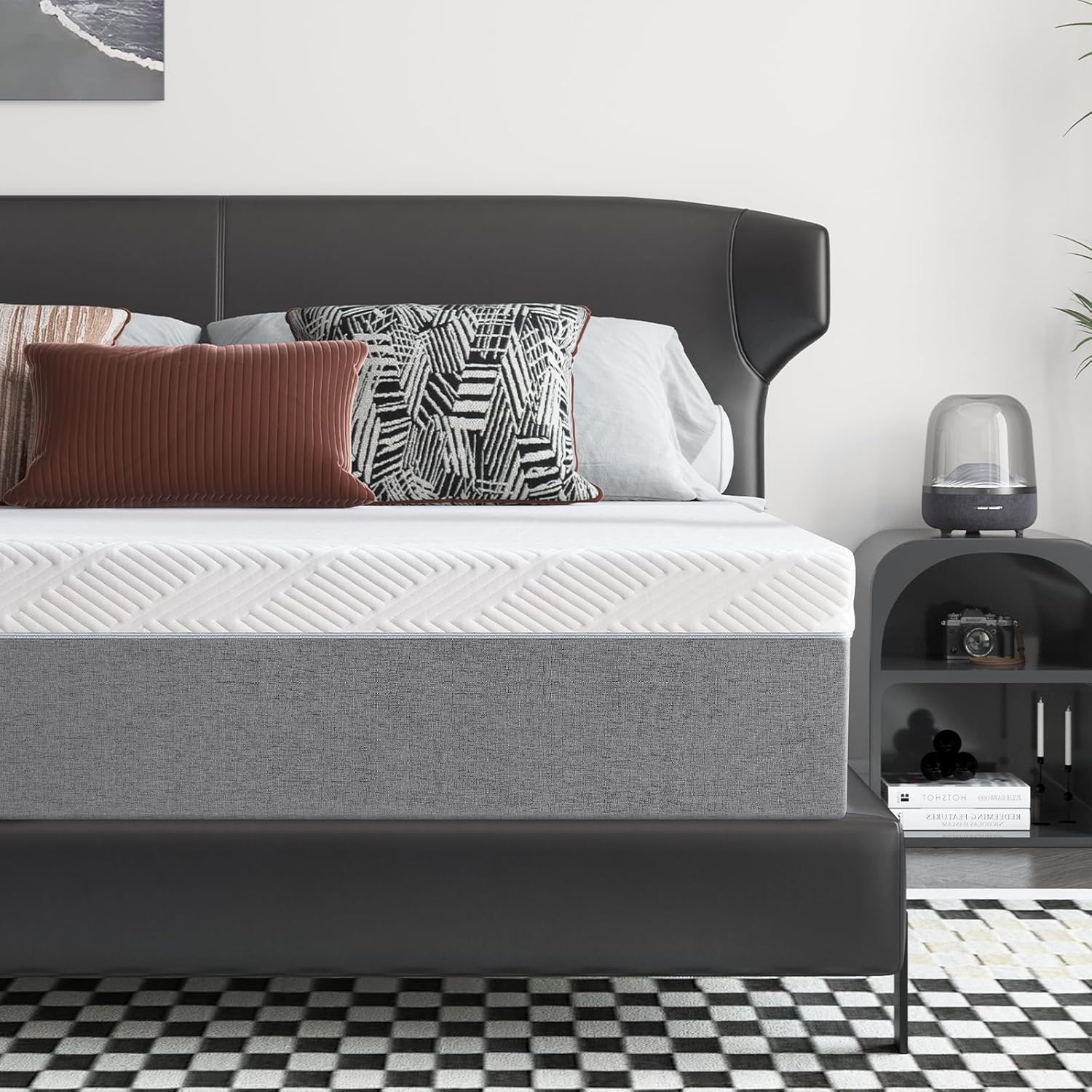 Product image of Lukace Full Size Memory Foam Mattress, Medium Firm Support, 8 Inch in Box Pressure Alleviation Mattress