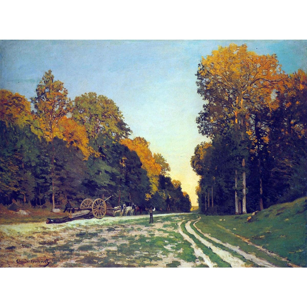Toile enroulée Monet pour habiller un mur vide sans risque de casse