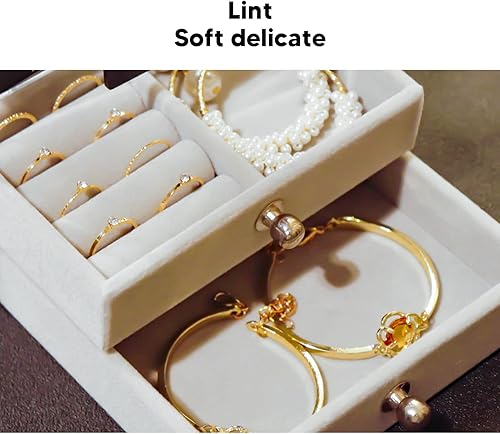 Vista 8 de Betued 5 Drawers Earring, Acrylic Earring Holder, Dust proof design saves storage space and keeps beautiful