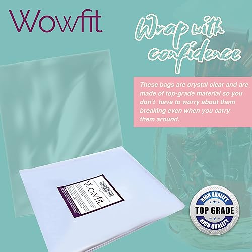 Miniatura 5 de Wowfit Bolsas para violonchelo, 10 bolsas de celofán transparente de 16 x 24 pulgadas, perfectas para regalo, regalos, botellas de vino, noviasbaby