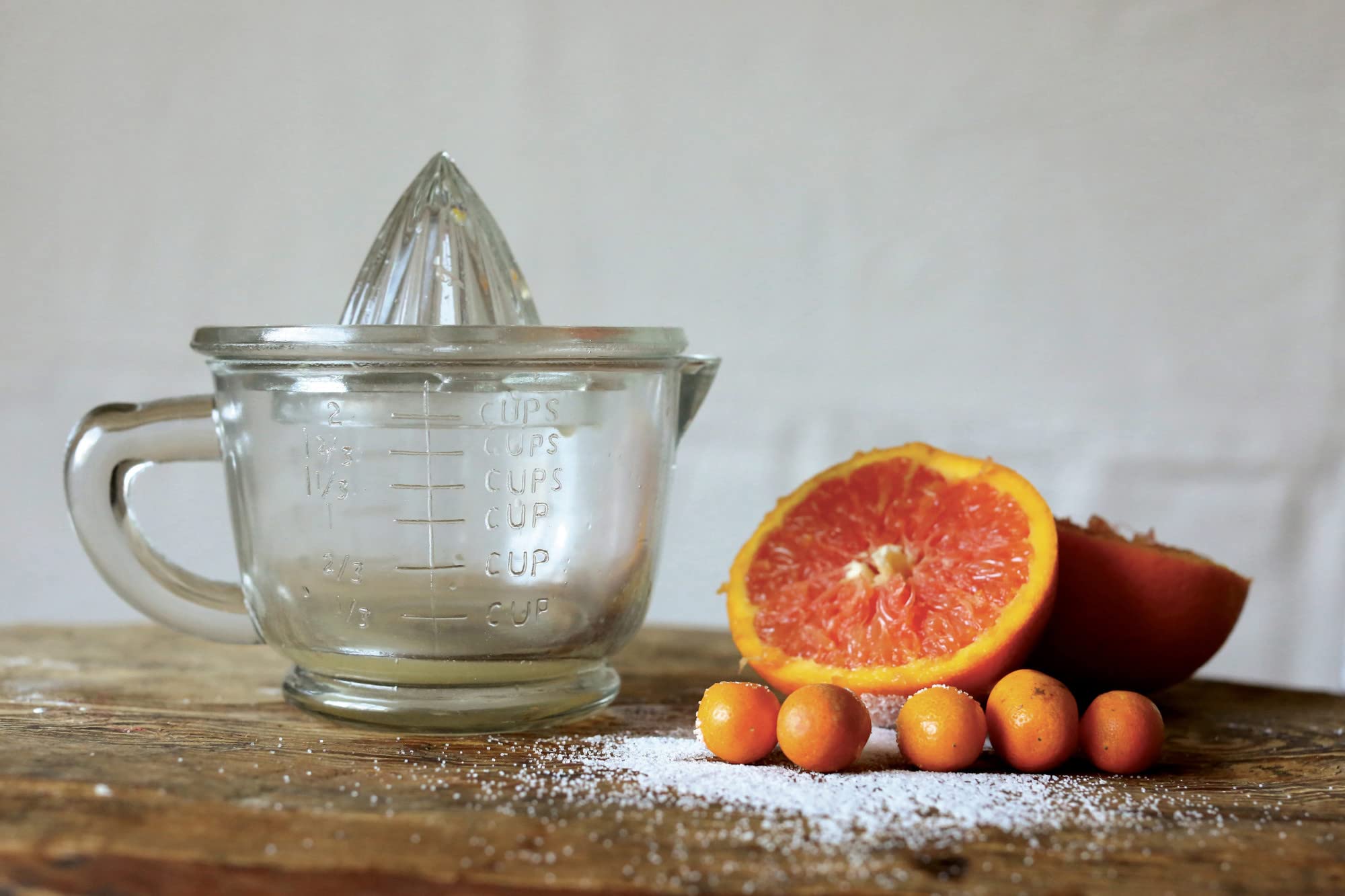 Amazon.com: Creative Co-Op Pressed Glass Juicer with Measuring Cup