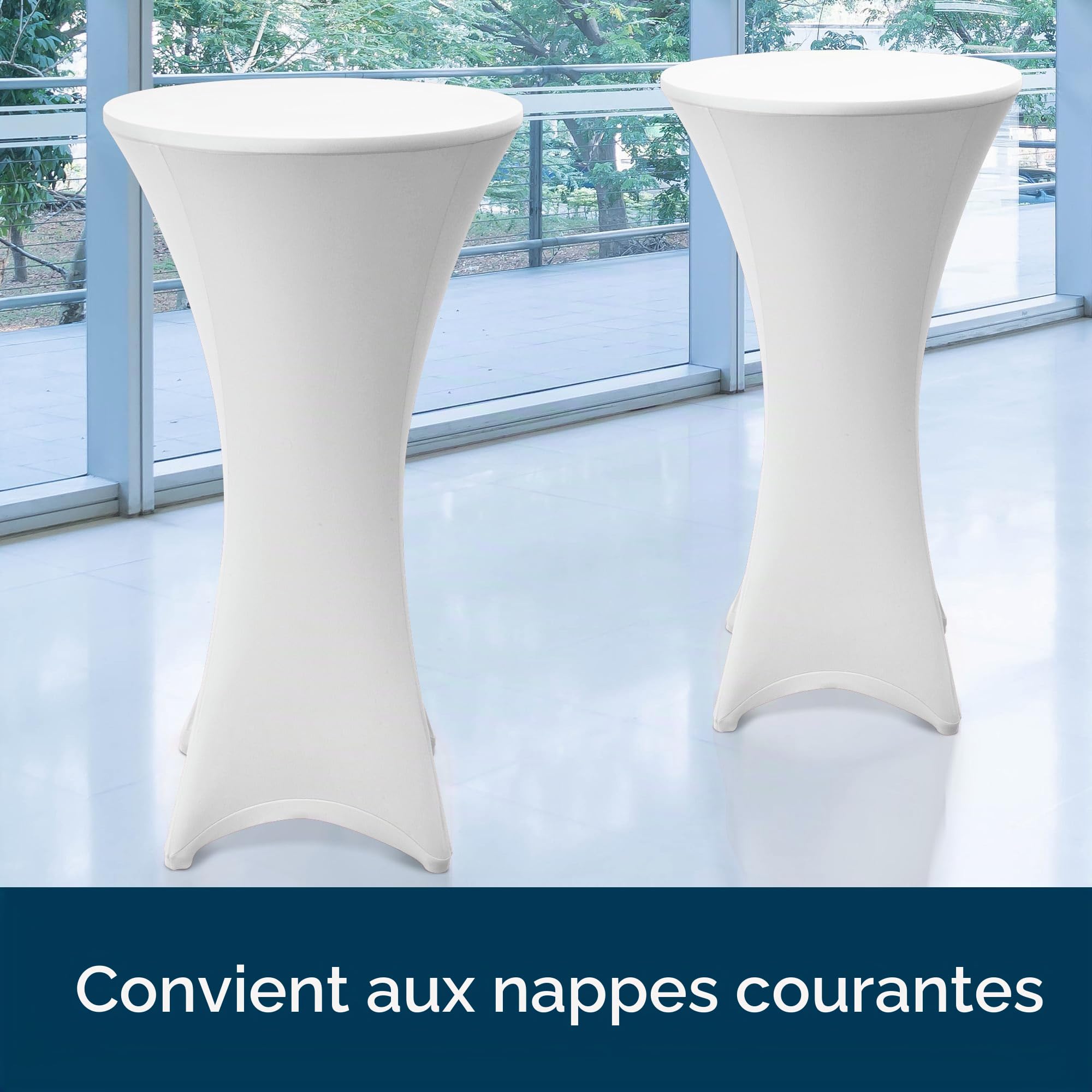 Beautissu Table bistrot Haute Pliante Outdoor Pied réglable en Hauteur
