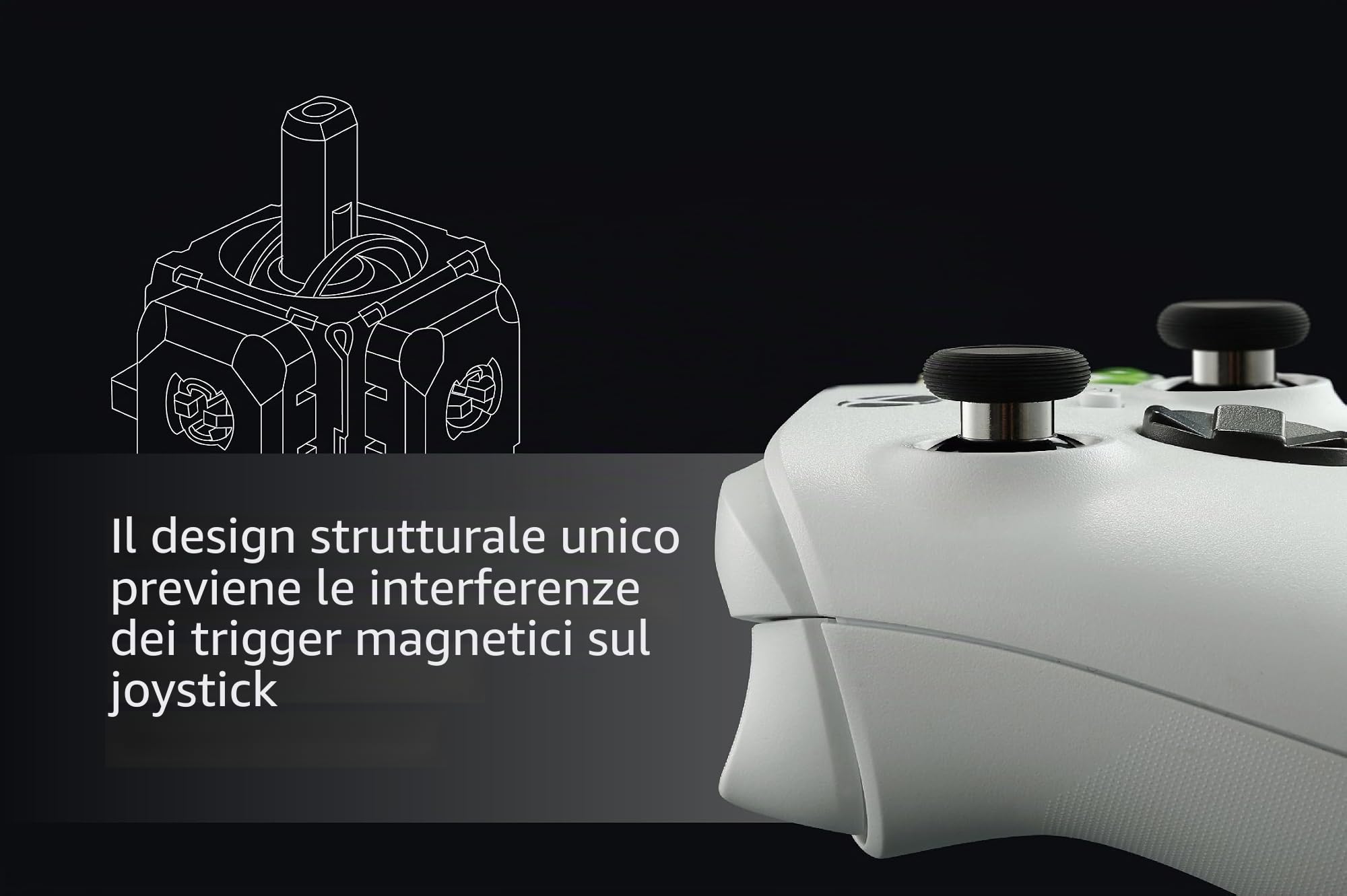 GuliKit TMR - Kit di ricambio per joystick magnetico per controller PS5 DualSense, modulo di riparazione elettromagnetico anti-deriva con tappi per levette, saldatura necessaria (non per DualSense
