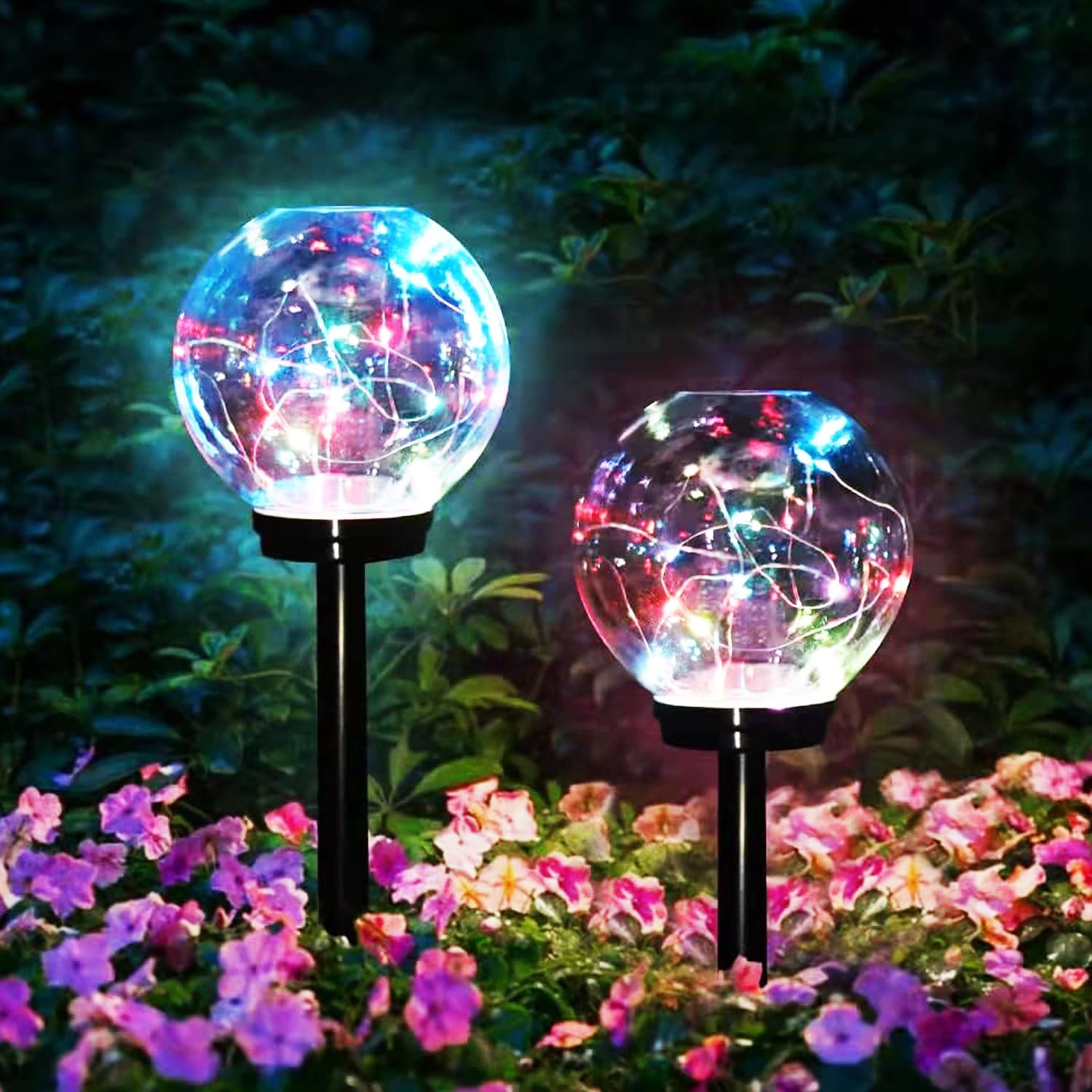 GIGAWATTS GW-906 Solar Globe Garden Light 20 LED IP65 Waterproof BIS Approved Outdoor Bubble Ball Lamp with 2V Panel & 600mAh Ni-MH Battery for Home Garden Backyards Pathways (Pack of 1, Multicolour)-image-22