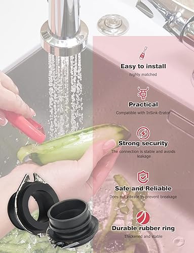 Vista 5 de Piezas de eliminación de basura para Insinkerator, 75499 Piezas de repuesto de acoplador flexible compatibles con Insinkerator Anti-Vibración