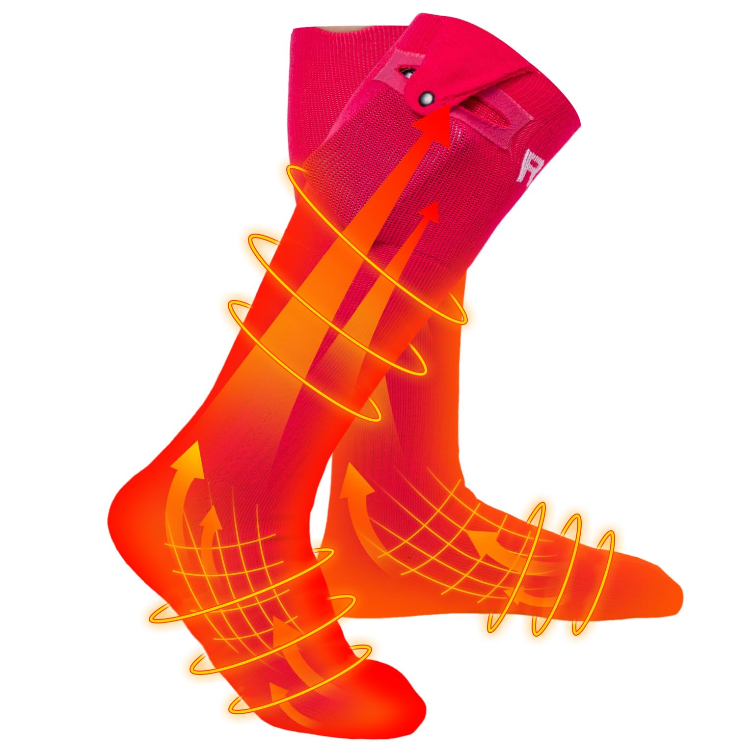 KEMIMOTO Calcetines Calefactables Controlados por App, con Calefacción Completa en Pies y Dedos, de Lana para Hombre y Mujer, Ideales para Ciclismo Esquí Pesca y Caza