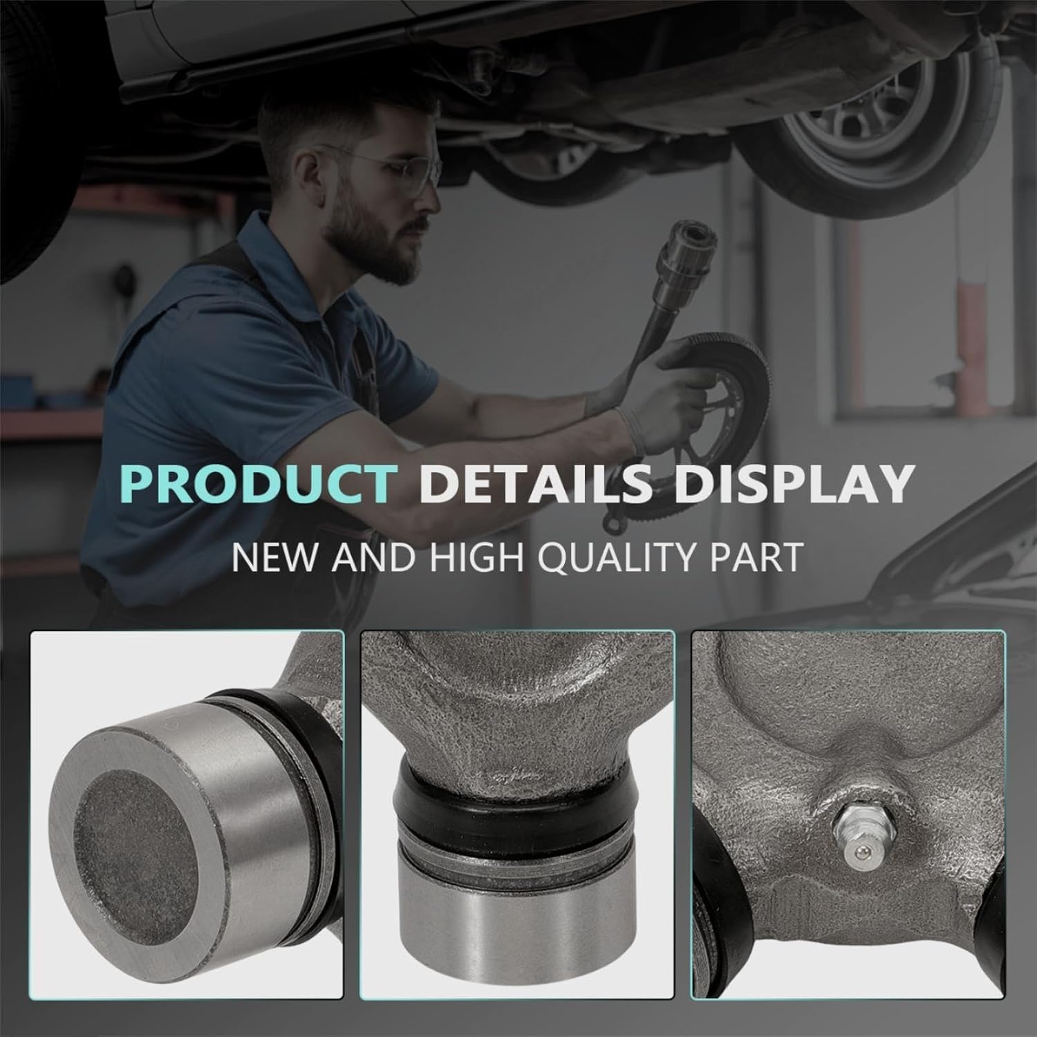 2 Outer Front Axle U Joint Left and Right for Ram 2500 4 Wheel Drive 2010-2023 Replaces 228113 68065428AC