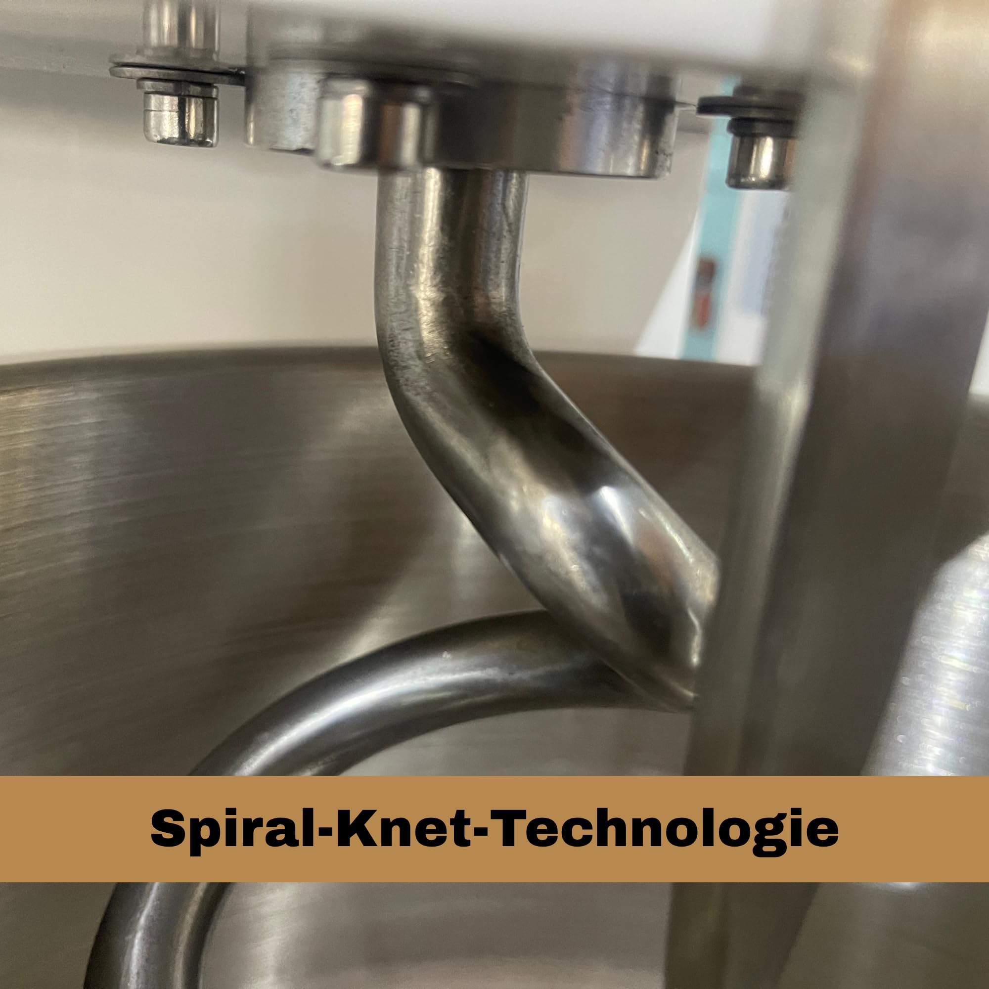 Professionelle Teigknetmaschine - 8,5L Kesselvolumen - 7kg Teigkapazität - 450W Spiral-Knet-Technologie - Platzsparendes Tischgerät 46×29cm - 230V Anschluss | Für Bäckereien & Restaurants