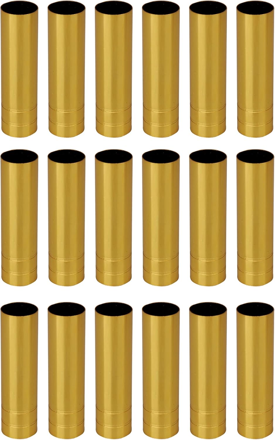 18 PCS Chandelier Candle Light Cover Sleeves Gold Bronze for E14 Lamp Holder 10cm