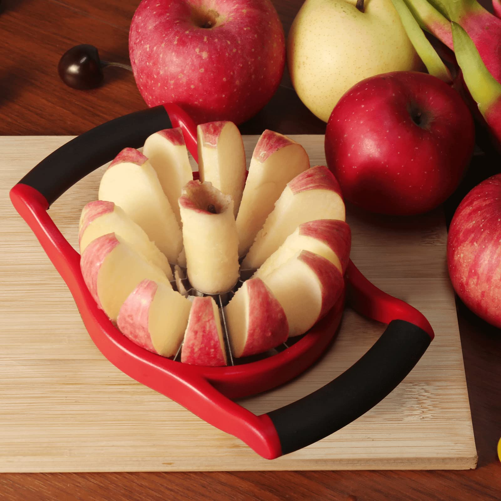 Coupe-Pomme En Acier Inoxydable - Tranche Et Dénoyaute En 8 Parts En 1 Seconde