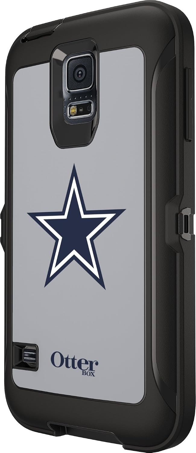 OTTERBOX DEFENDER SERIES Case for Samsung GALAXY S5 - Retail Packaging - NFL Cowboys (Black Dallas Cowboys NFL Logo)