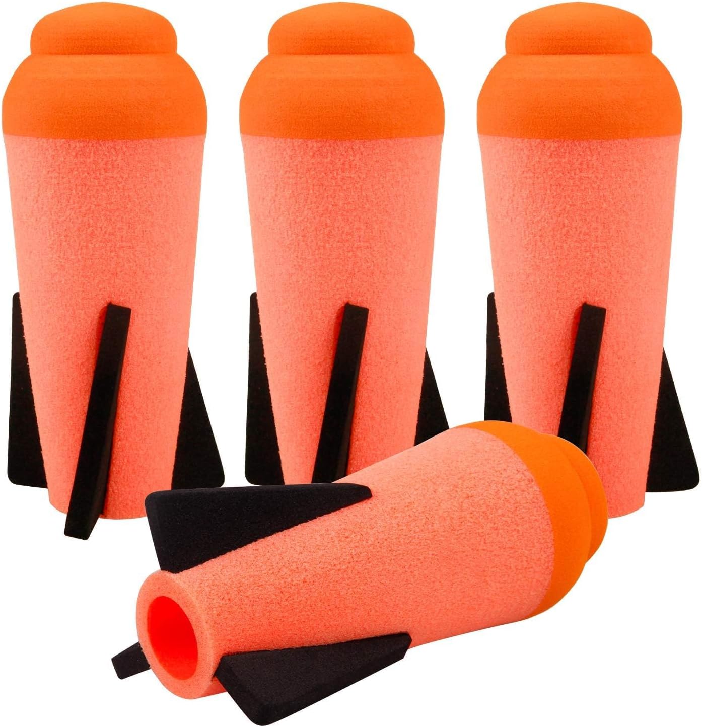 Mega Missile Refill for Nerf N-Strike Elite Series, 4Packs, Compatible Darts Mega Missile Refill Bullets Foam Rockets for Nerf Party