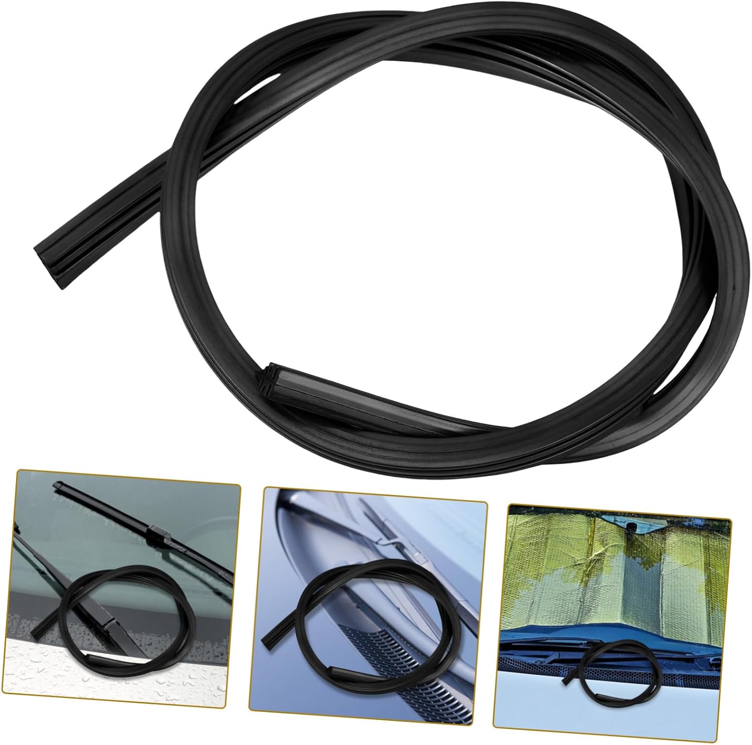 2pcs Windshield Wiper Refill for Wipers Rubber Strips Fit for Car Models Efficient Rain and Debris Removal