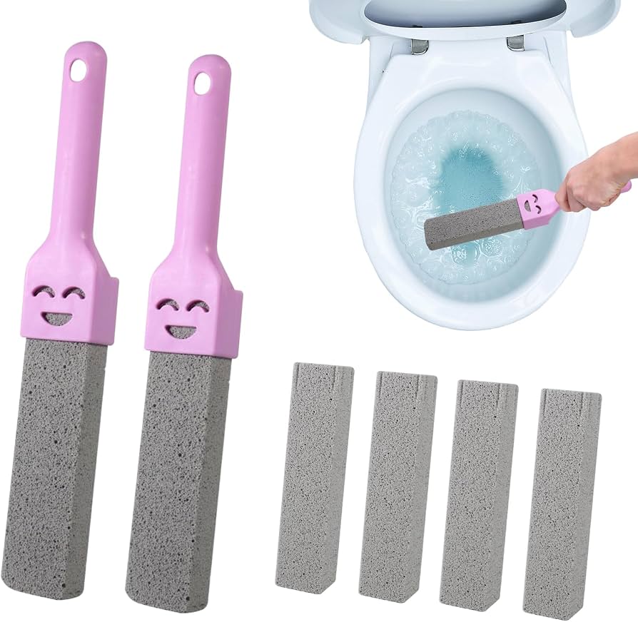 BROX Pumice Stone, pietra per la pulizia di WC, bagno, cucina e cura dei piedi, colore blu (confezione da 5 pezzi