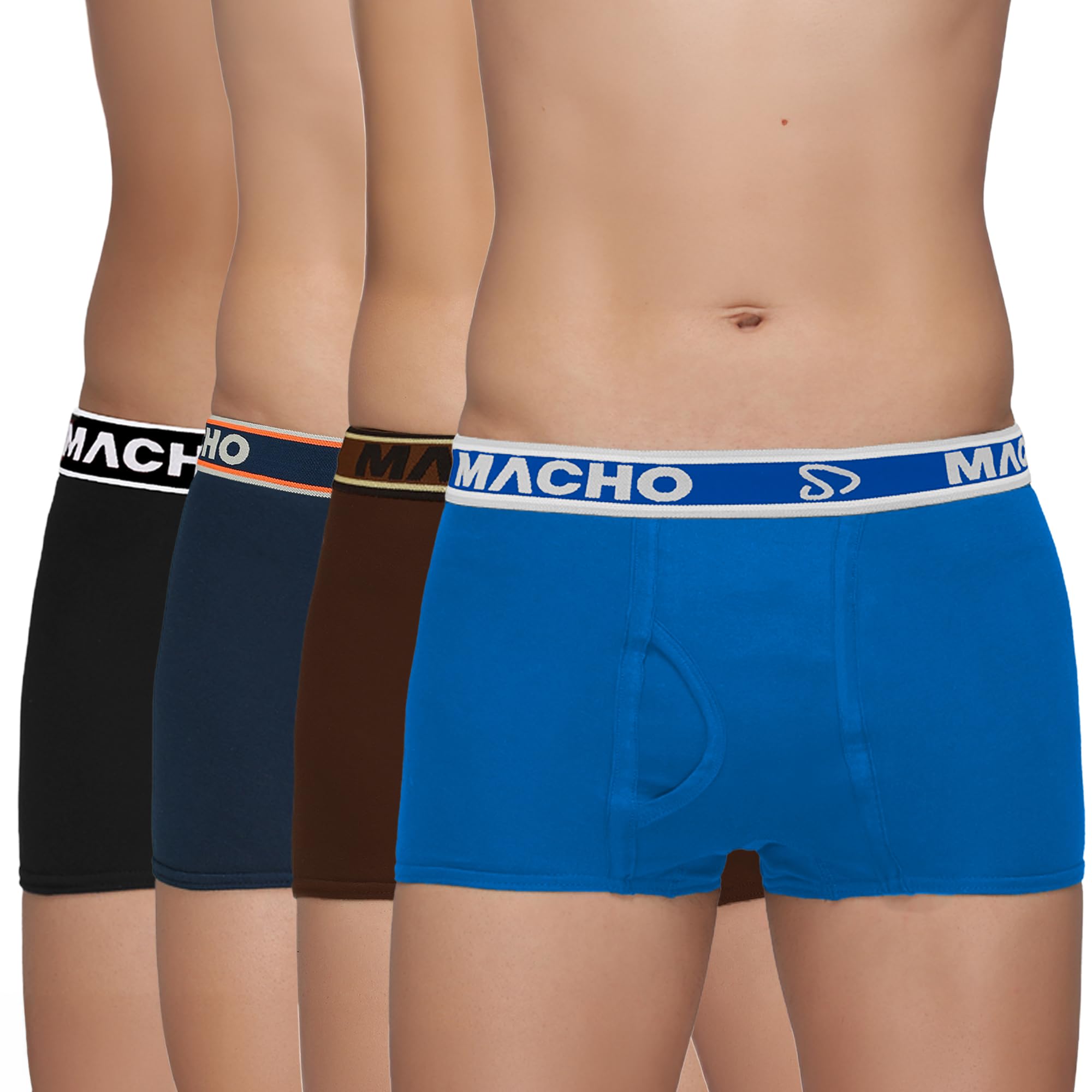 Macho Men's Trunk Underwear | Soft and Durable Waistband | Soft Waistband | Breathable Comfortable Innerwear | Pack of 3 | Color May Vary-image-40