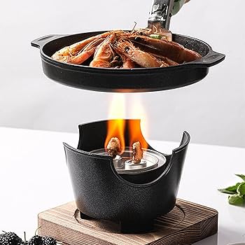 GRIL PORTABLE DE TABLE EN ALUMINIUM MOULÉ SOUS PRESSION PETIT BARBECUE Poele Pour Camping Et Les Rassemblements 94970187