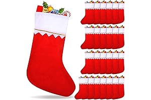 Santa Claus Stocking, 24 Pack Christmas Stockings, Christmas Decorations