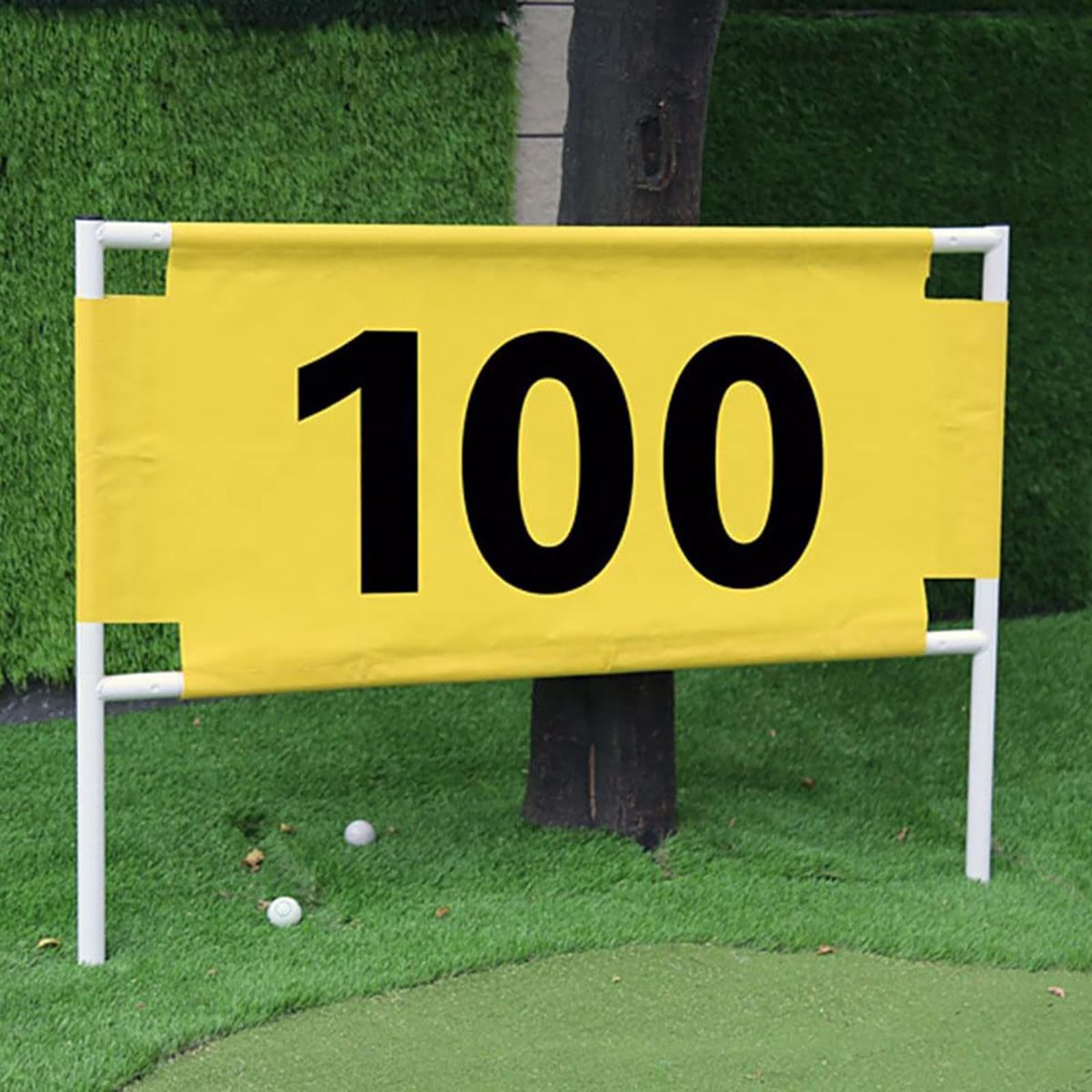 COYEUX Símbolo de Distancia de Golf, señal Digital de Tubo de Acero 50-200 Lienzo Digital, Impermeable a la Lluvia, Campo de práctica Profesional, al Aire Libre/Campo para Uso