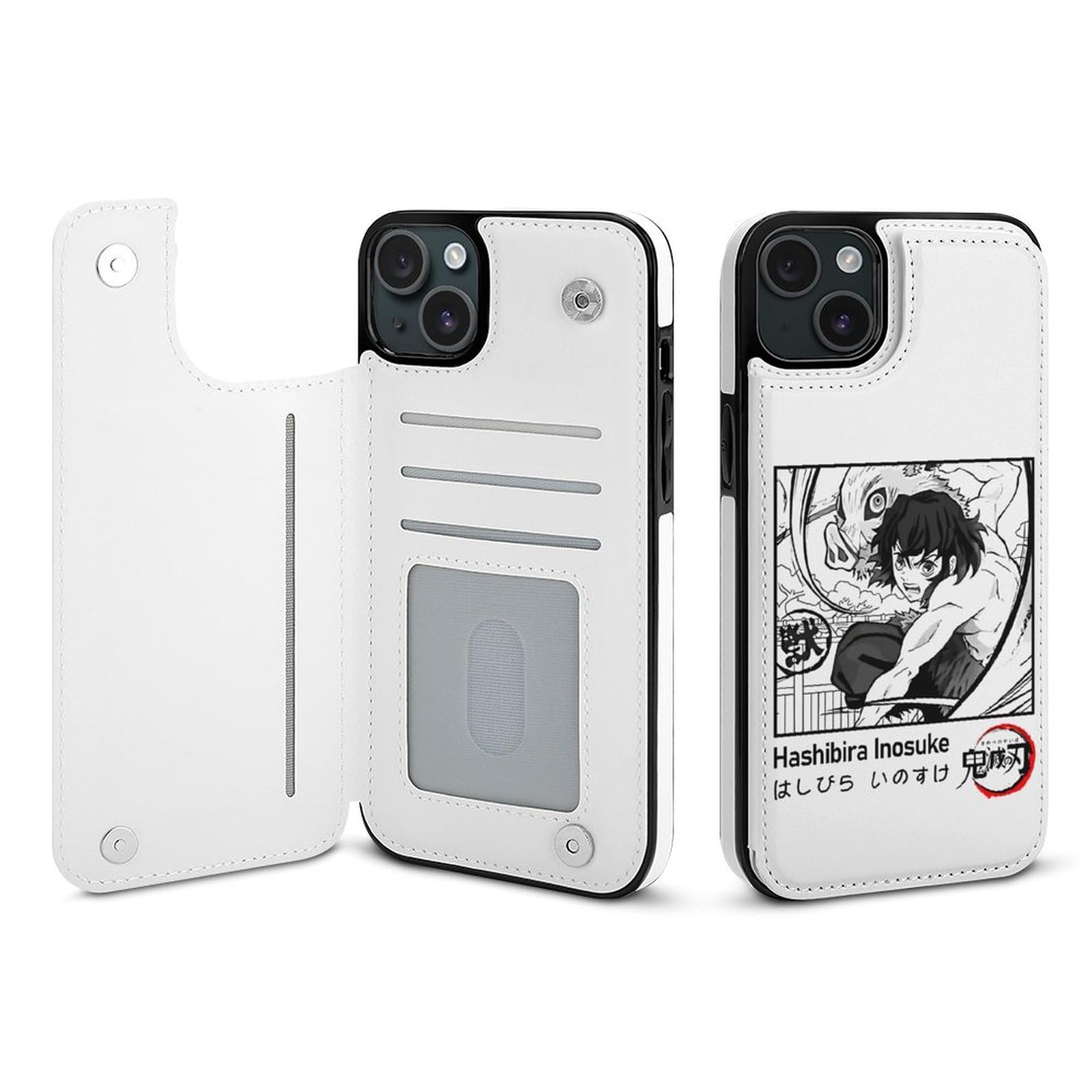 Amazon.co.jp: iPhone 15 ケース 手帳型 鬼滅の刃 嘴平伊之助 iPhone 