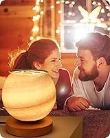 Vista 6 de Calentador de cera de vela regulable para cera perfumada para dormitorio, lámpara de luna, luz de cristal, aroma de cera para decoración del hogar