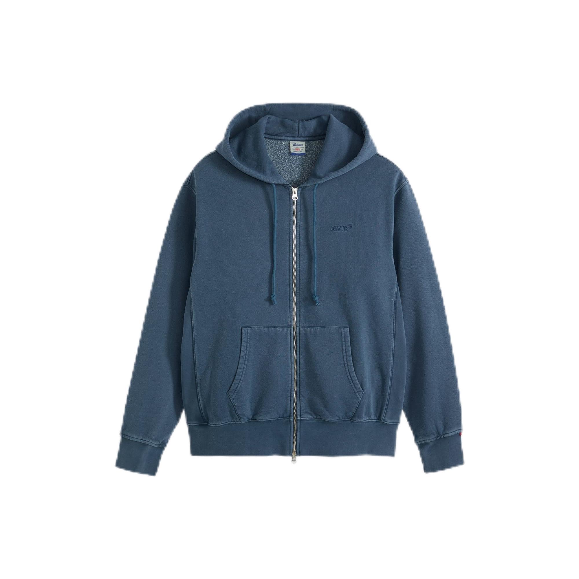 Levi's Men's Sargasso Sea Gart Dye F Sargasso Sea - Blues Hoodie, Relaxed Fit, Blue (Gart Dye H225 Mai), M