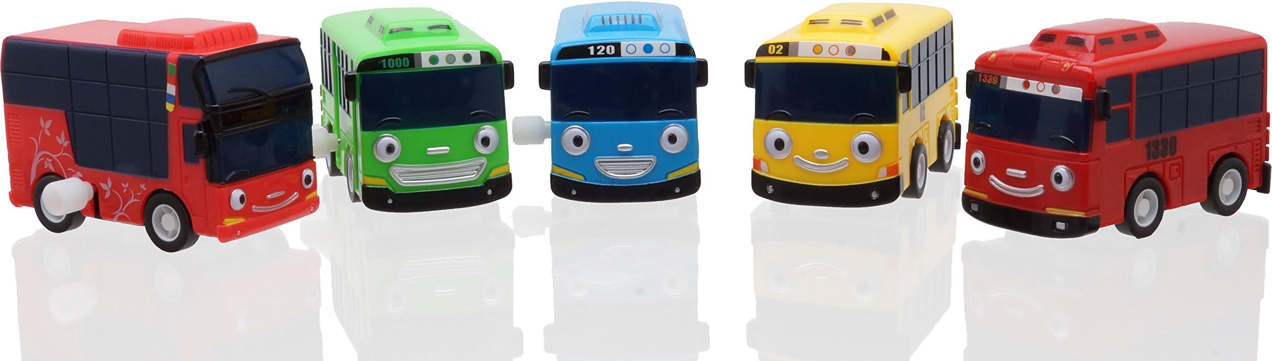 Kid Little Bus Toy 5 Pcs (Rogi + Gani + Rani + Citu)