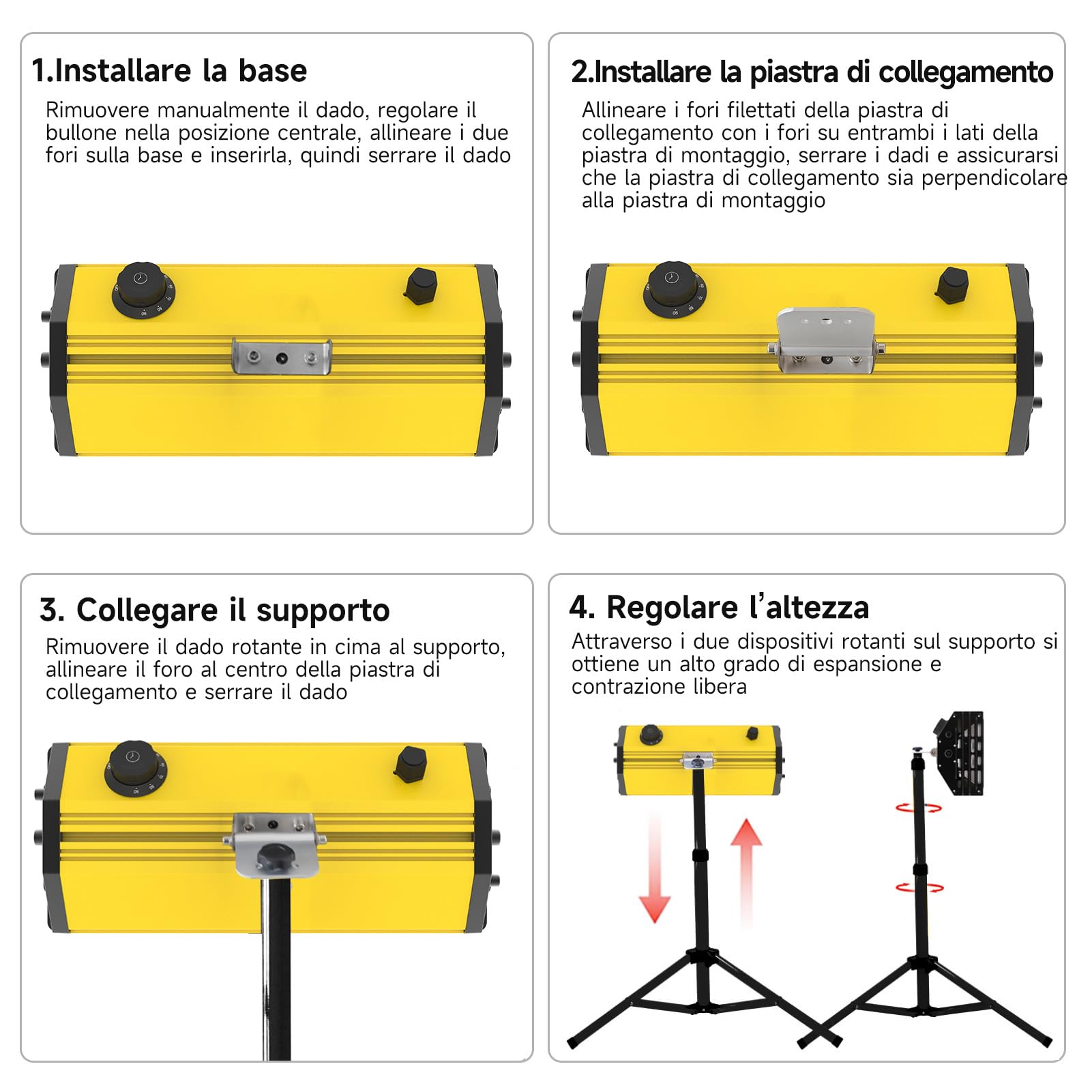 DATOUBOSS Lampada Infrarossi per Carrozzeria 2000W con Supporto e Timer 0-90 Min, Lampada riscaldante carrozzeria per Riparazioni Carrozzeria e Lavori di Verniciatura (650×500mm)