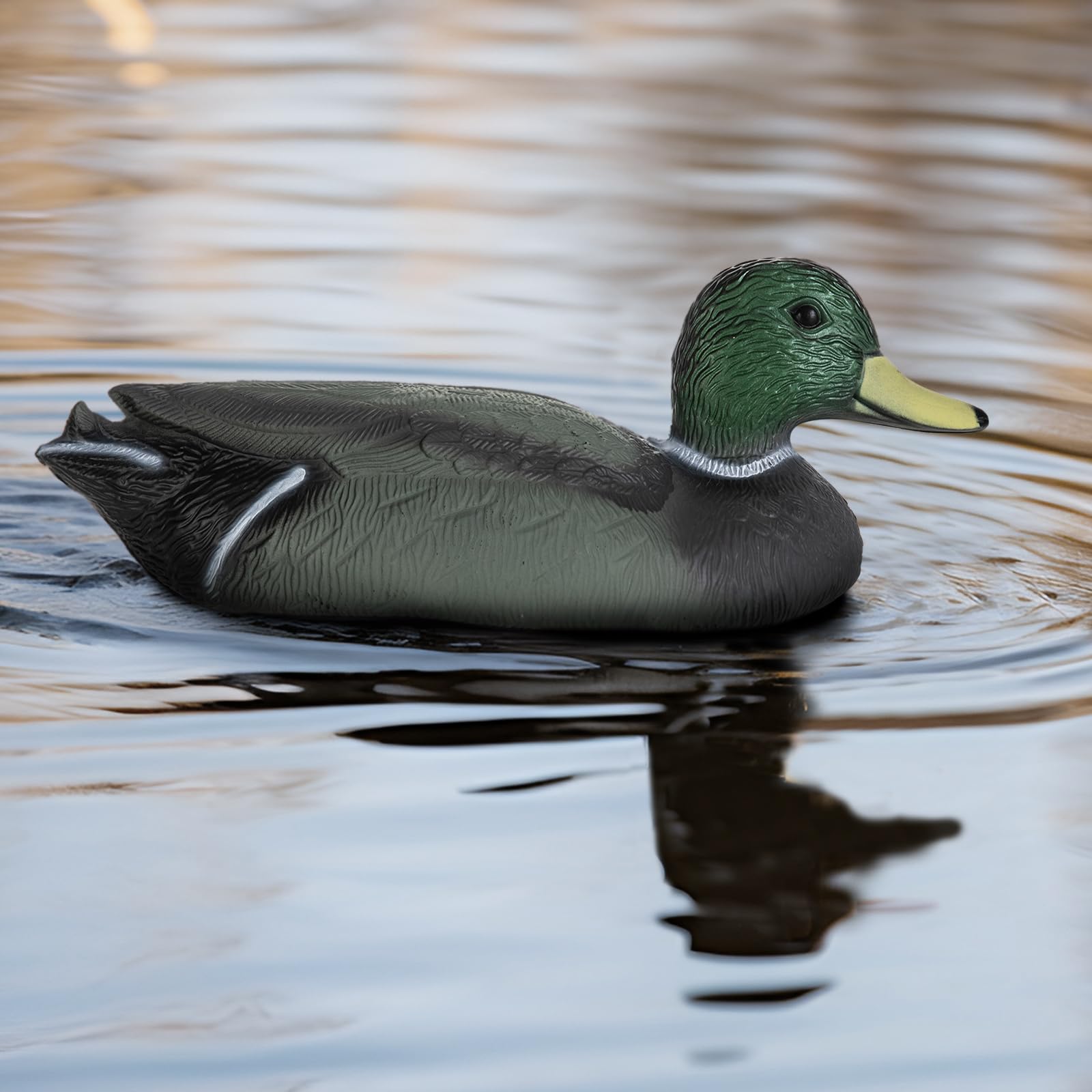 Señuelos de pato, señuelo de caza de patos, decoración de jardín, señuelo de pato flotante para piscina, estanque y lago, un hombre, una mujer.