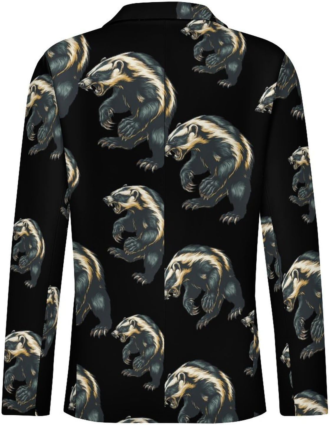 Honey Badger1 Suits Blazer for Men Buttons Jacket Coat Business 6X-Large