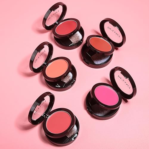 Miniatura 6 de Rubor en crema para piel madura, bálsamo hidratante con masilla, acabado radiante, maquillaje de rubor ligero y mezclable, bálsamo facial vegano y