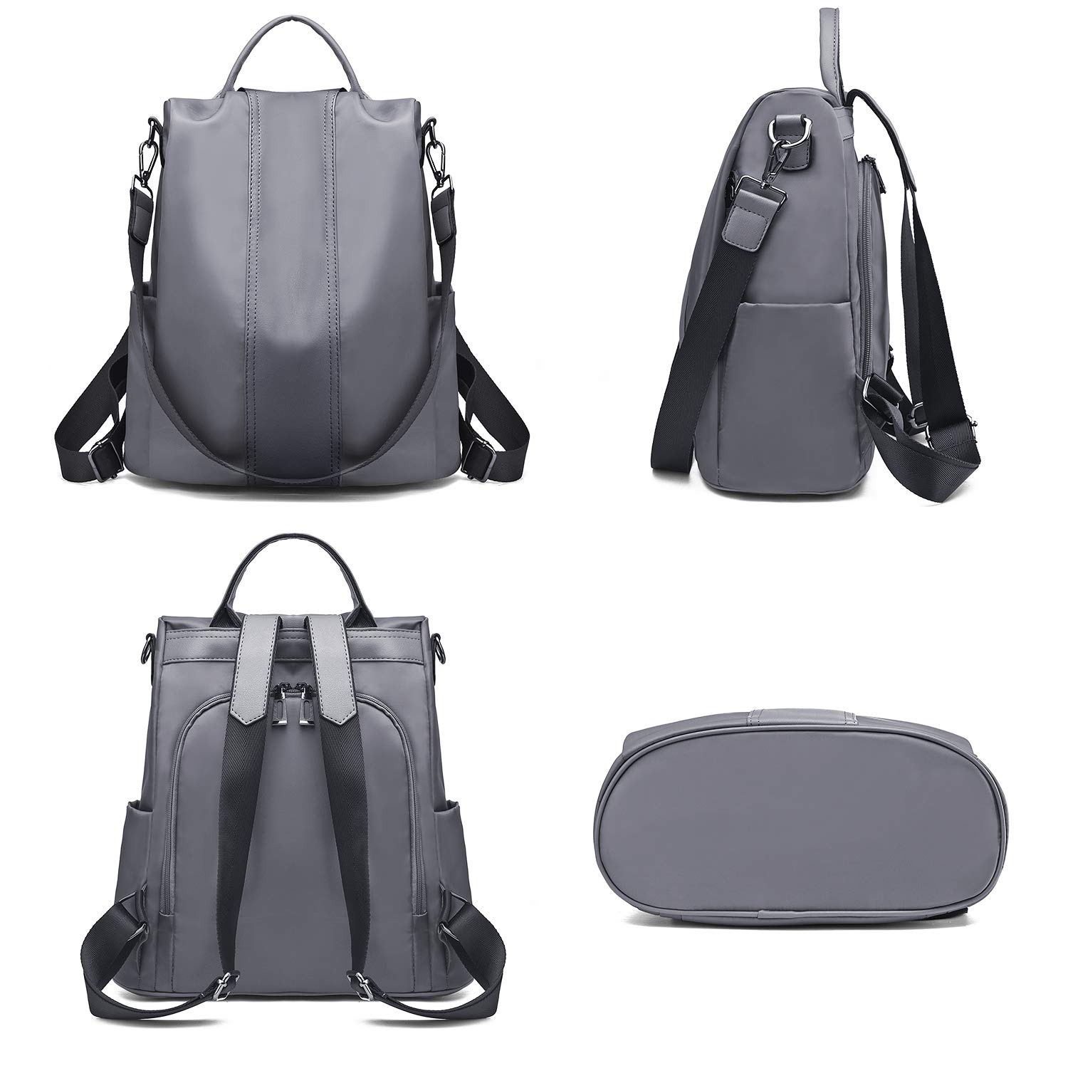 Charmore Zaino da Donna Antifurto Borse Nylon impermeabile Daypack Spalla per Viaggio Lavoro Scuola