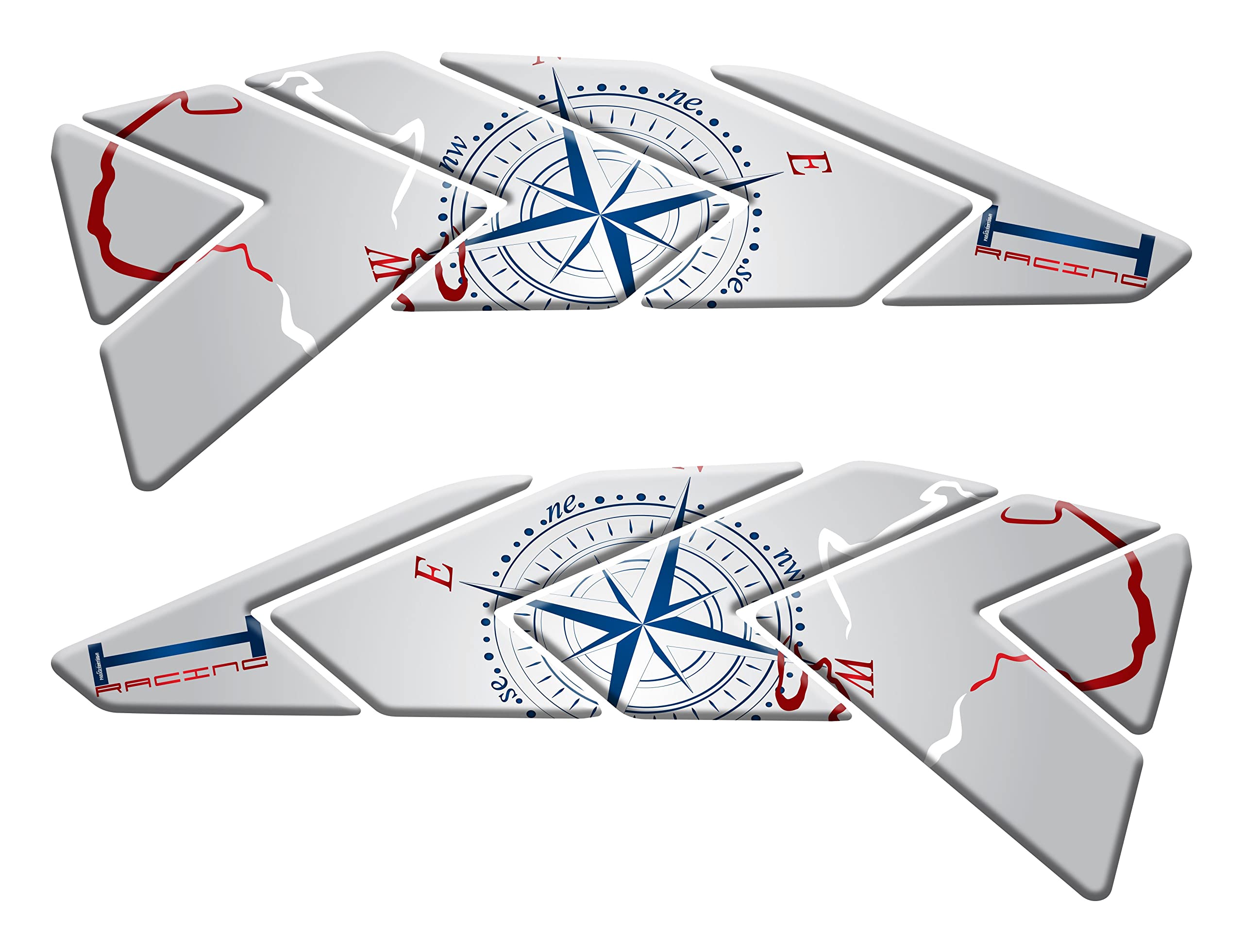 Protections latérales moto effet 3D résine pour Honda Africa Twin CRF