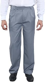 Particle Men’s Premium Double Pleated Trousers – Regular Fit – Structured Cotton Rich Gabardine Twill – Waist 32-46 – Form... Price In India