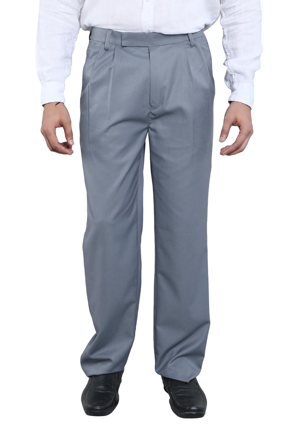 Particle Men’s Premium Double Pleated Trousers – Regular Fit – Structured Cotton Rich Gabardine Twill – Waist 32-46 – Form... - Review, Price and Buying Guide