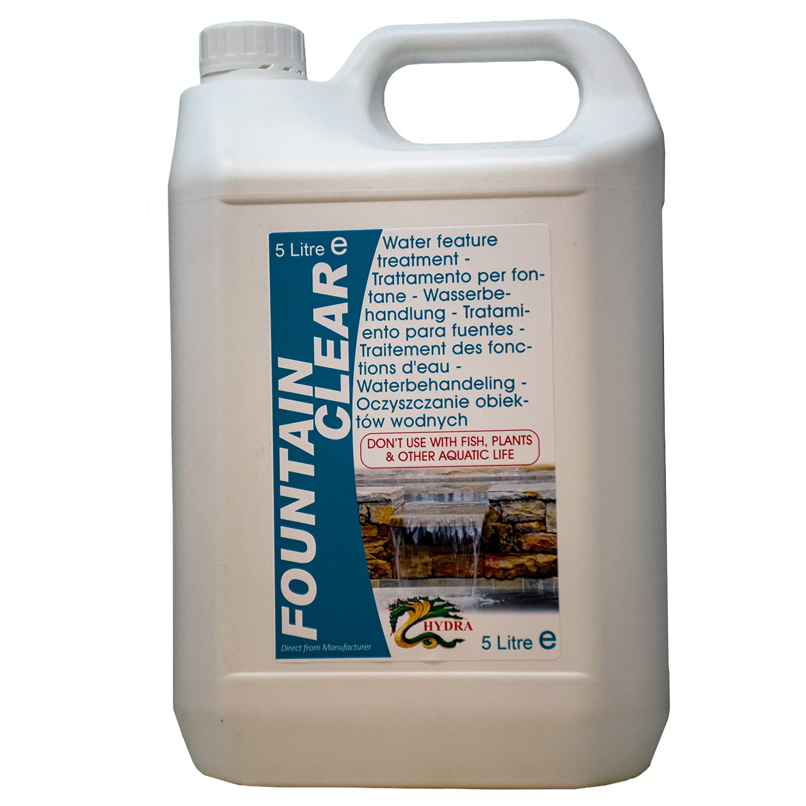 Buy HYDRA Fountain Clear Water Feature Cleaner 5L Treats 150,000L