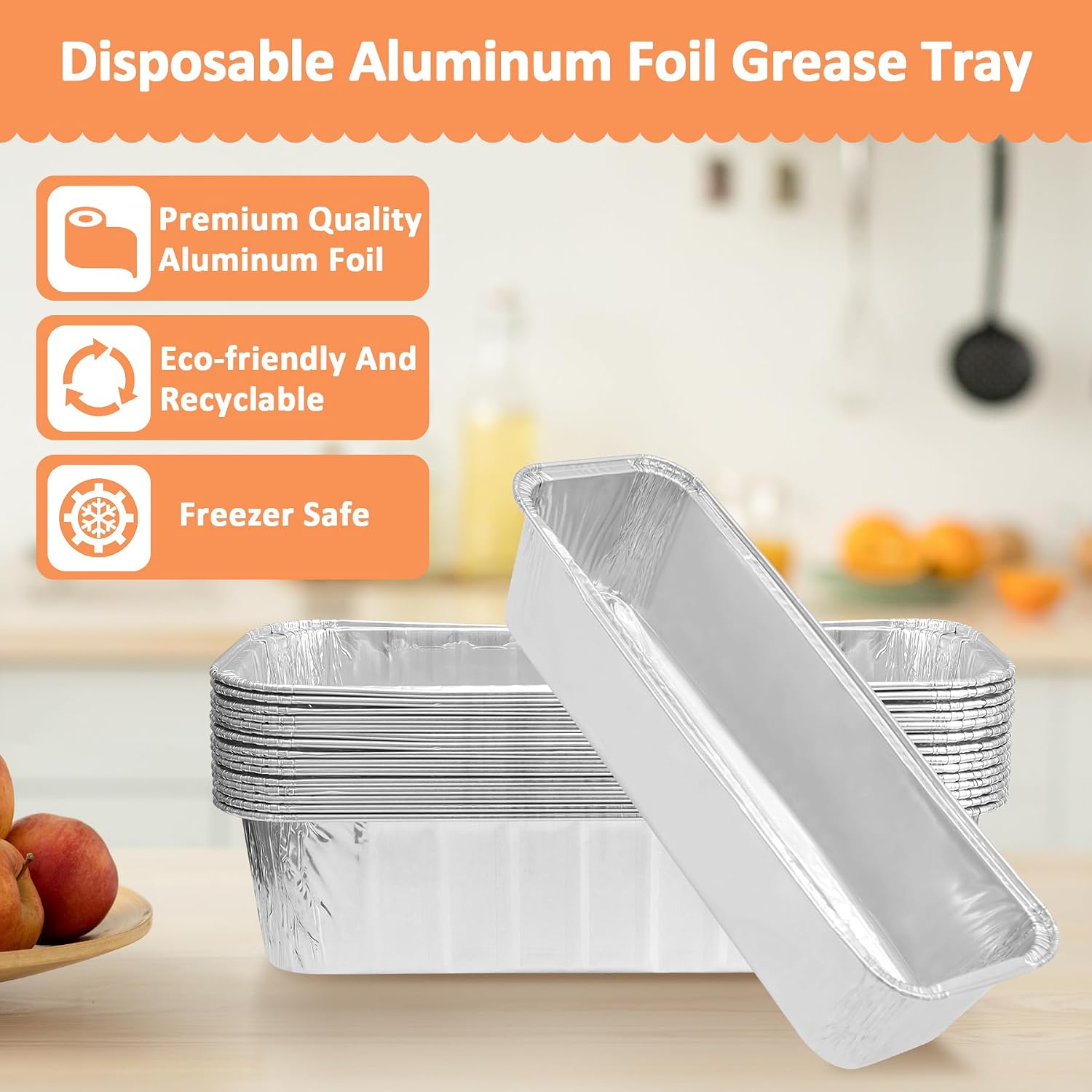 Grease Tray with 15 Pcs Catch Pan Liners for Camp Chef Griddle SG Series image 5