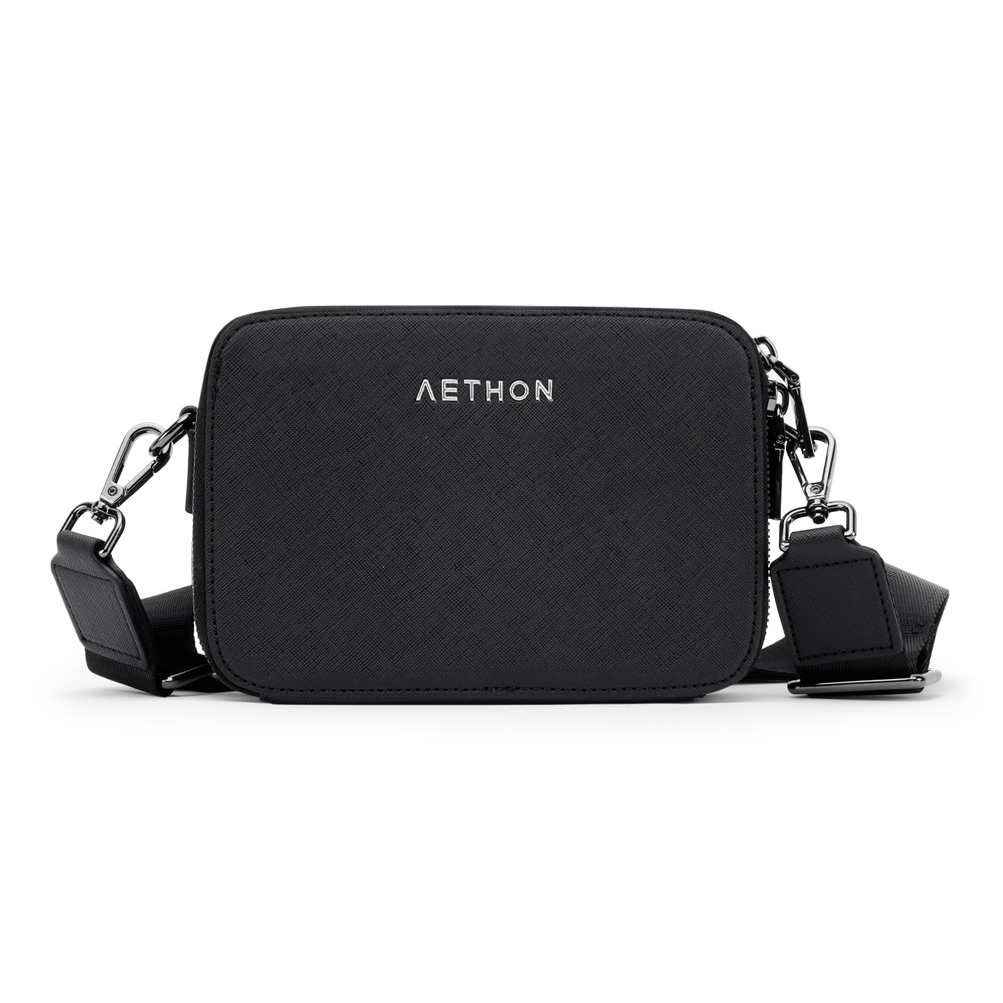 | Abyss Sling Bag | Unisex Crossbody Bag | Saffiano PU Leather | Stylish Bag Perfect for Airport Look-image-12